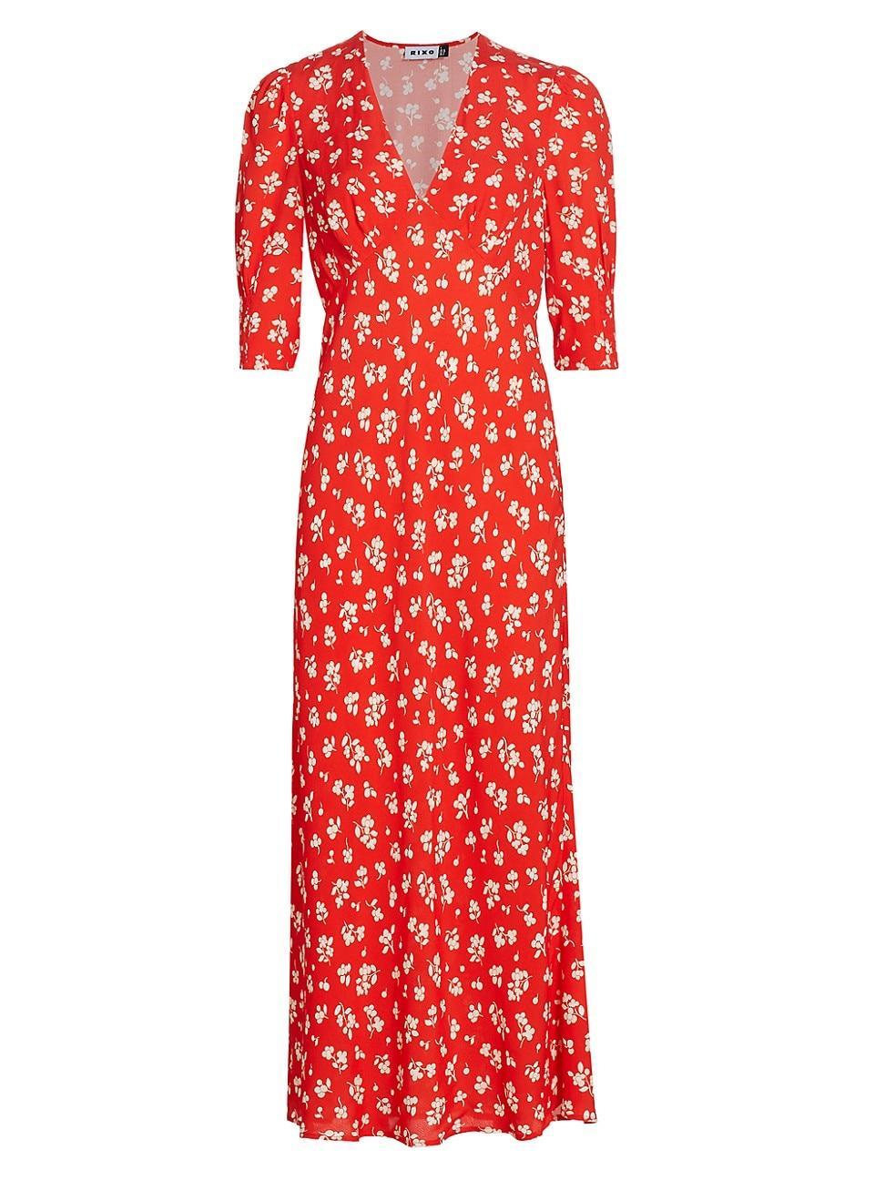 Womens Zadie Floral V-Neck Dress Product Image