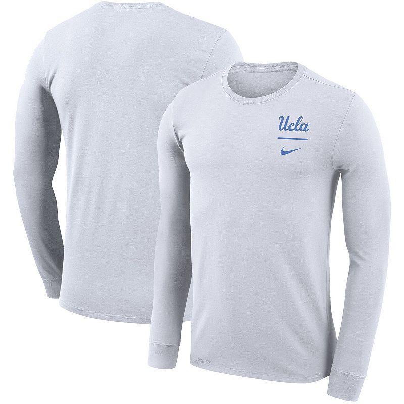 Mens Nike White UCLA Bruins Logo Stack Legend Performance Long Sleeve T-Shirt UCL White Product Image