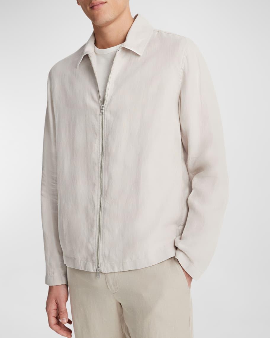 Men's Hemp Zip-Up Jacket Product Image