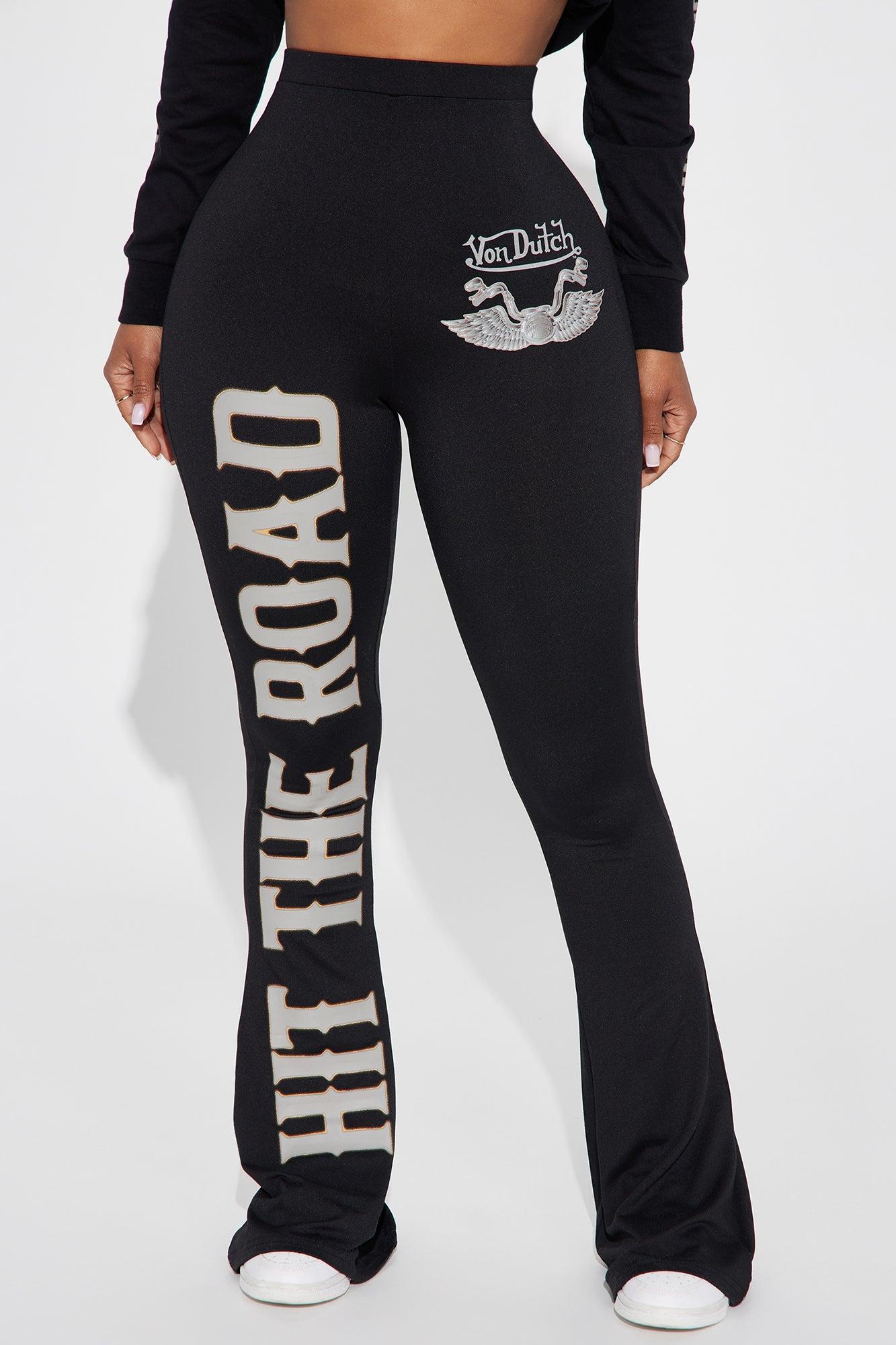 Von Dutch Hit The Road Flare Pant - Black Product Image