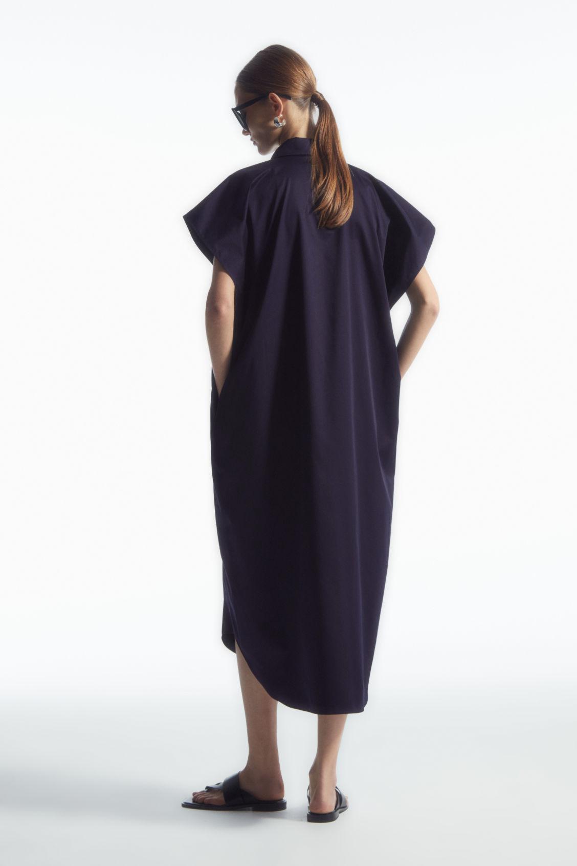 OVERSIZED MIDI SHIRT DRESS Product Image