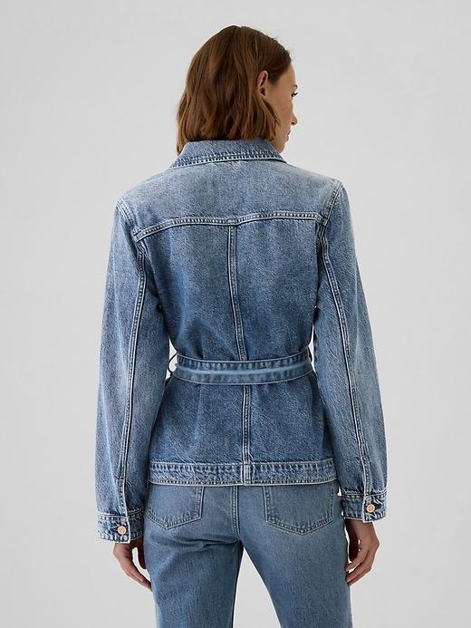 UltraSoft Denim Belted Jacket Product Image