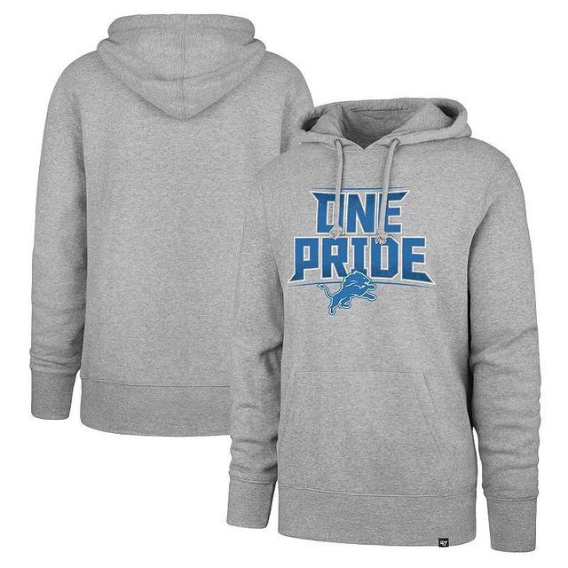 Mens 47 Gray Detroit Lions Regional Headline Pullover Hoodie Product Image