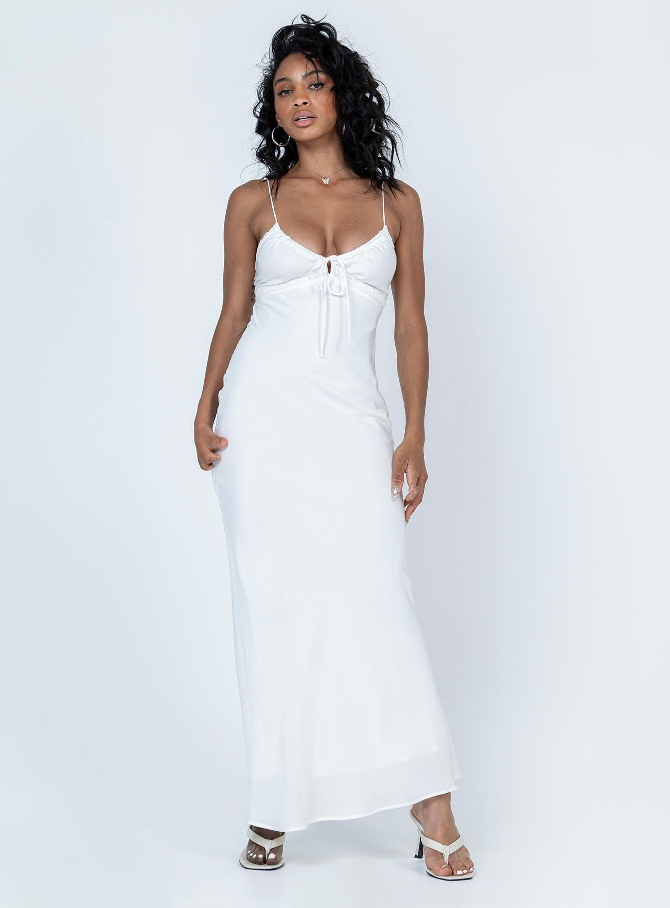 Emily Maxi Dress White Product Image