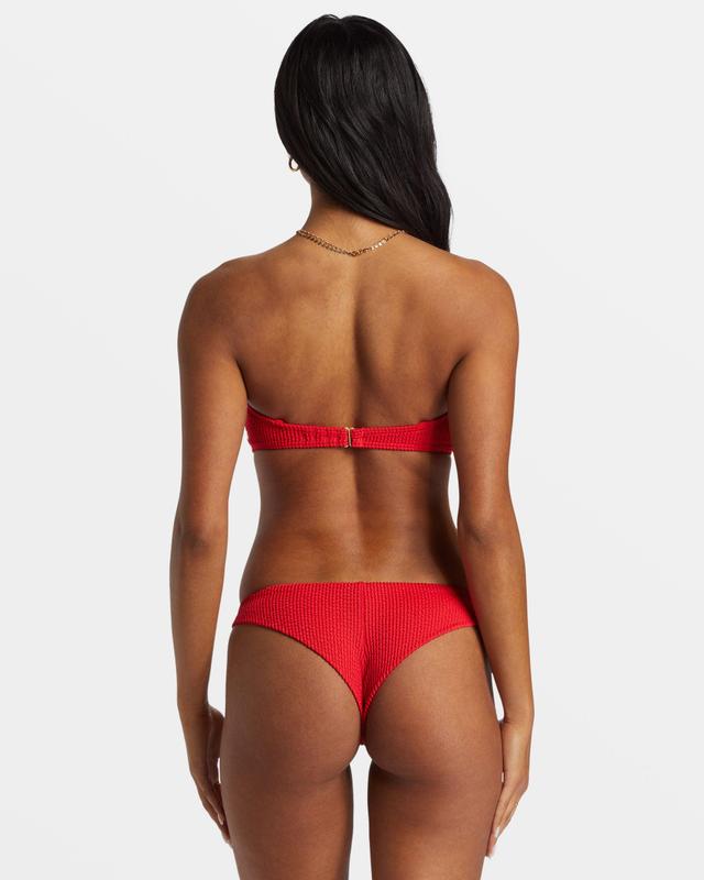 Summer High Tanga Bikini Bottoms - Fiesta Red Female Product Image