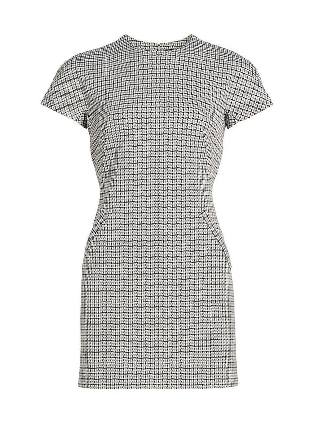 Womens Dolman Houndstooth Minidress Product Image