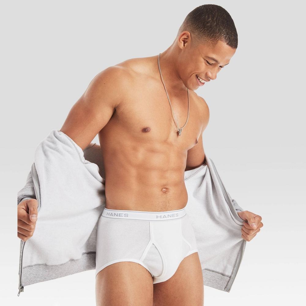 Hanes Men's 9pk Briefs - White L Product Image