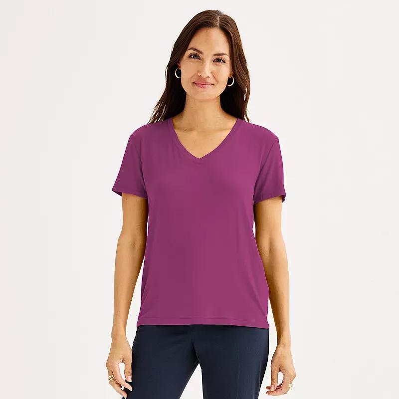 Womens Nine West Essential V-Neck Tee Product Image