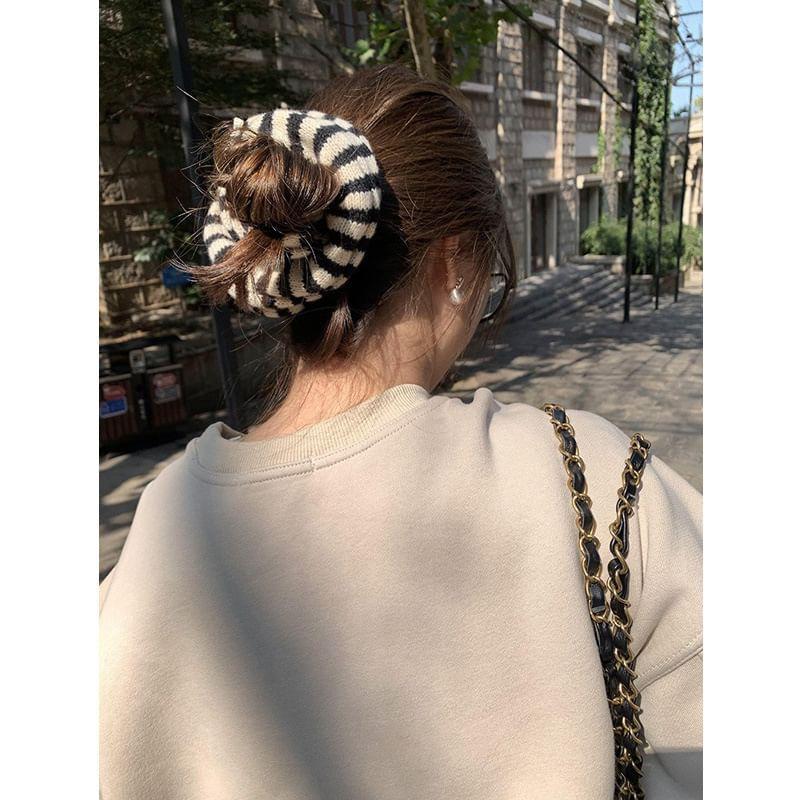 Striped Scrunchie / Hair Tie Product Image