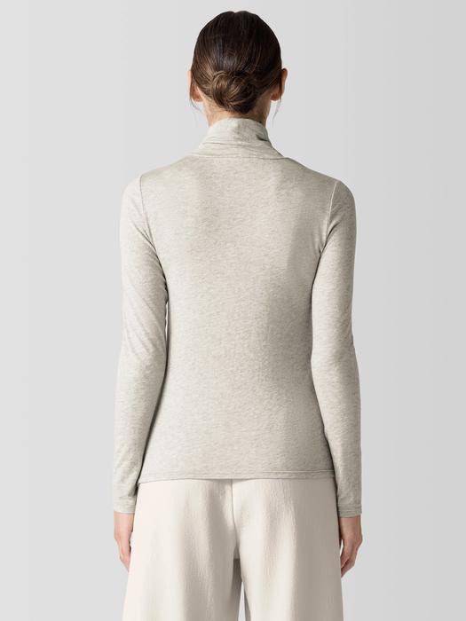 Sheer Knit Turtleneck Top Product Image