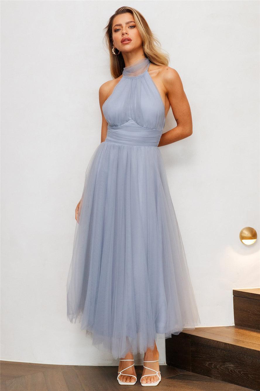 Tangled Up Maxi Dress Blue Product Image