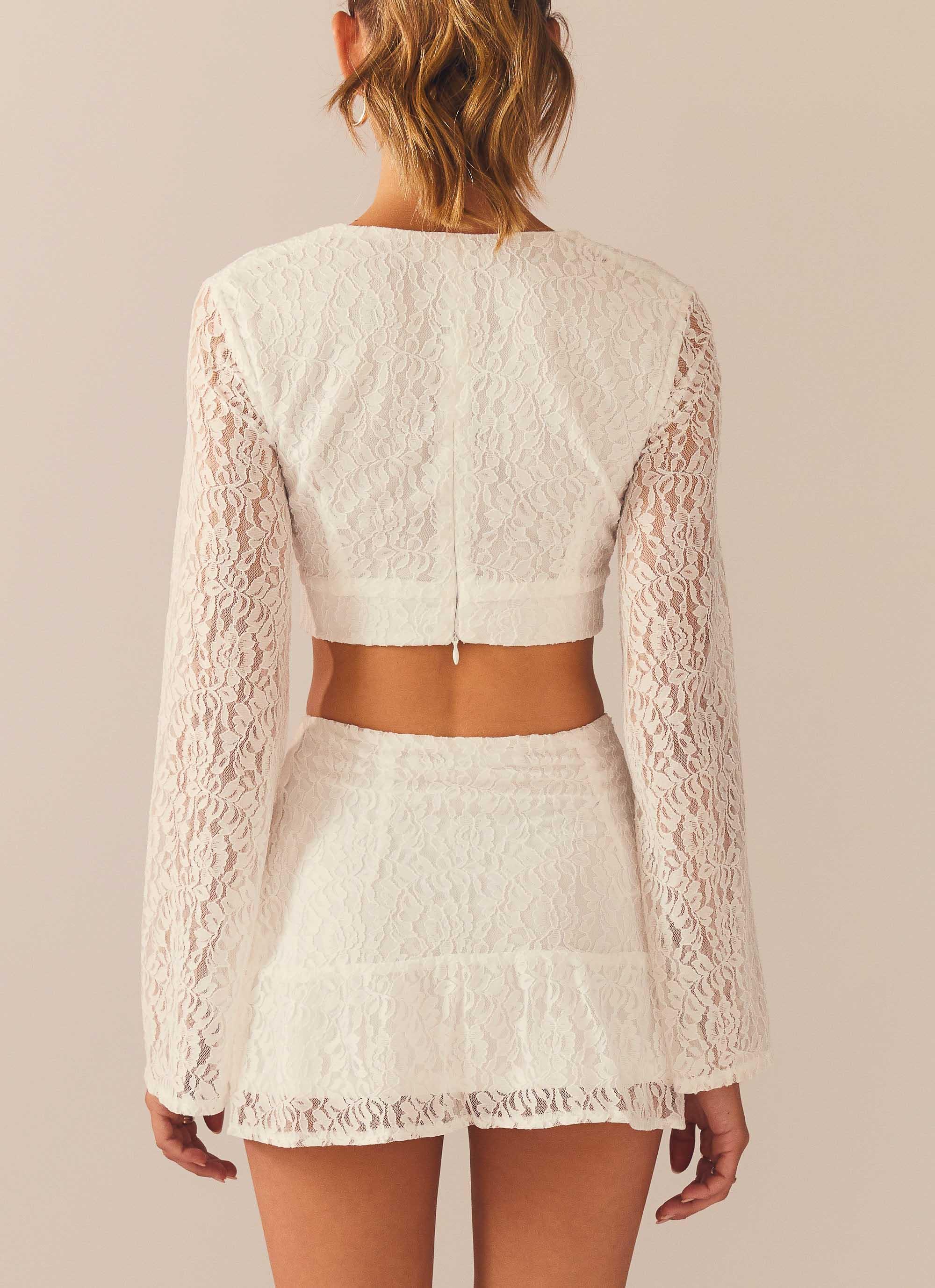 Free & Wild Lace Top - Ivory Product Image