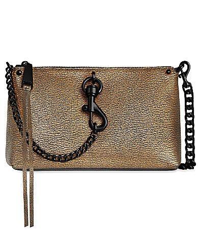 REBECCA MINKOFF Megan Metallic Crossbody Bag Product Image