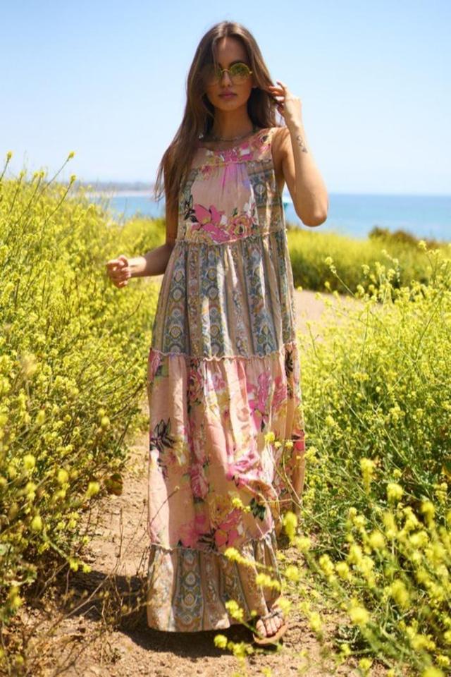 Floral Boho Maxi Dress Product Image