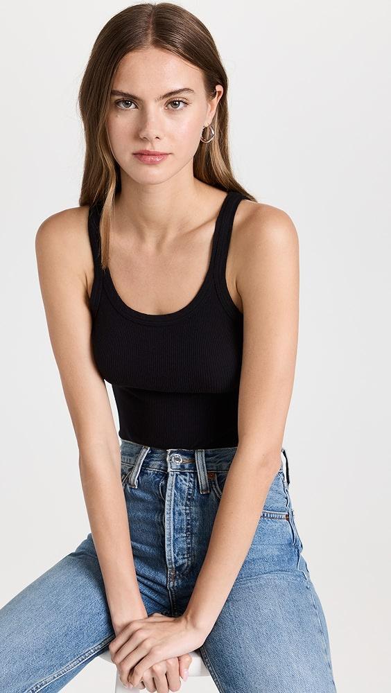 RE/DONE Cropped ribbed tank | Shopbop Product Image