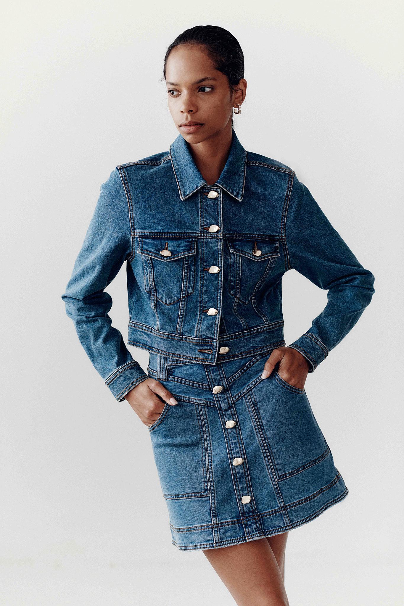 Coda Denim Cropped Jacket Product Image