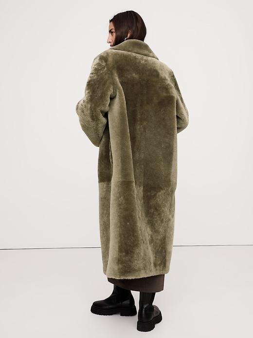 Reversible Shearling Car Coat Product Image