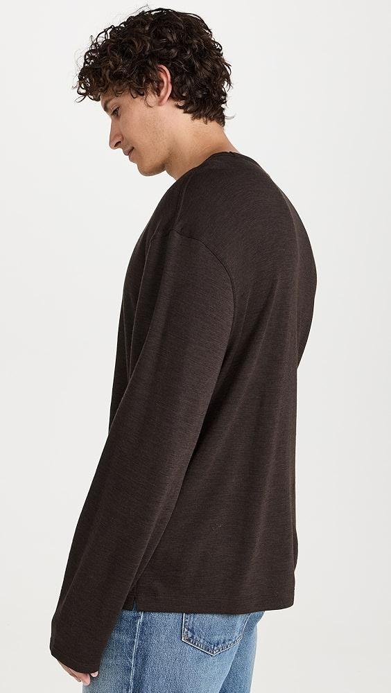 Officine Generale Benny Double Face Felted Wool Tee | Shopbop Product Image