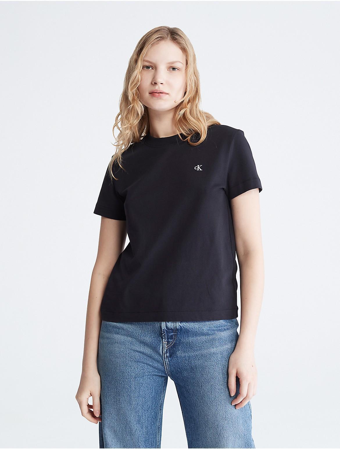 Calvin Klein Womens Archive Logo T-Shirt - Black - S Product Image