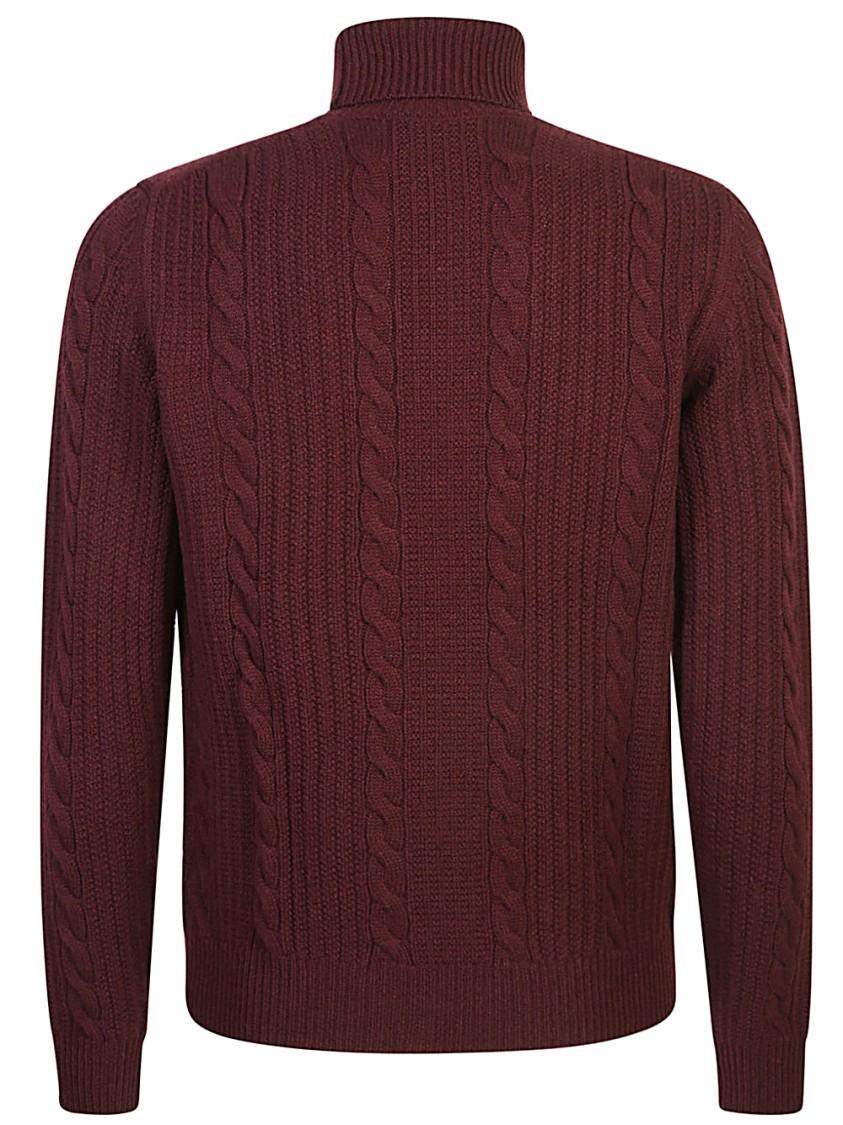 Sweaters In Burgundy Product Image