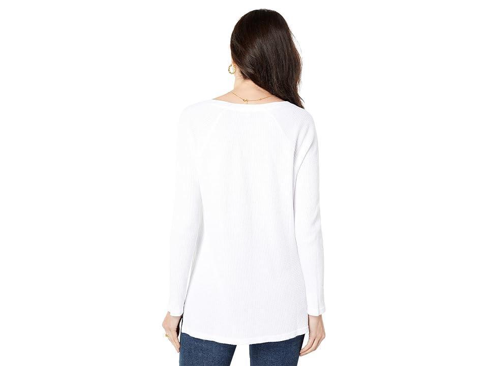 Dylan by True Grit Waffle Raglan-V Women's Clothing Product Image