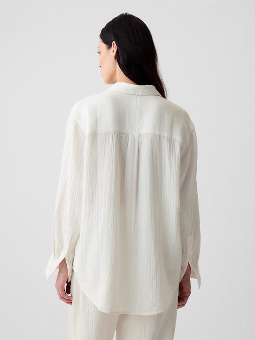 Crinkle Gauze Big Shirt Product Image