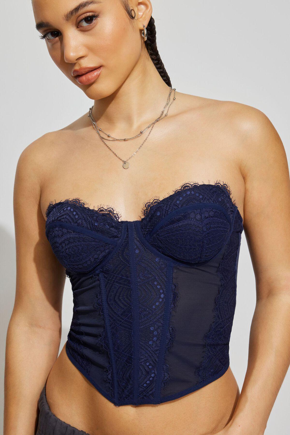 Chrishell Lace Mesh Bustier Product Image