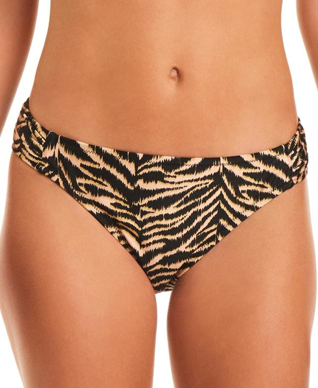 Jessica Simpson Womens Animal Print Hipster Bikini Bottom Product Image