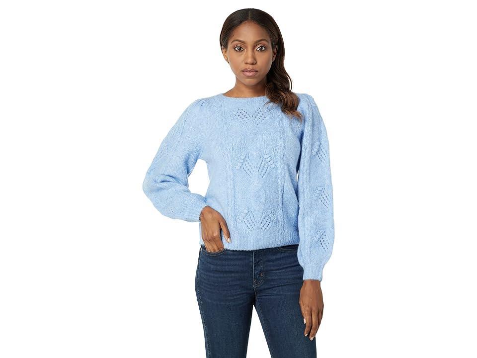 Hatley Blooming Cable Sweater (Powder ) Women's Clothing Product Image