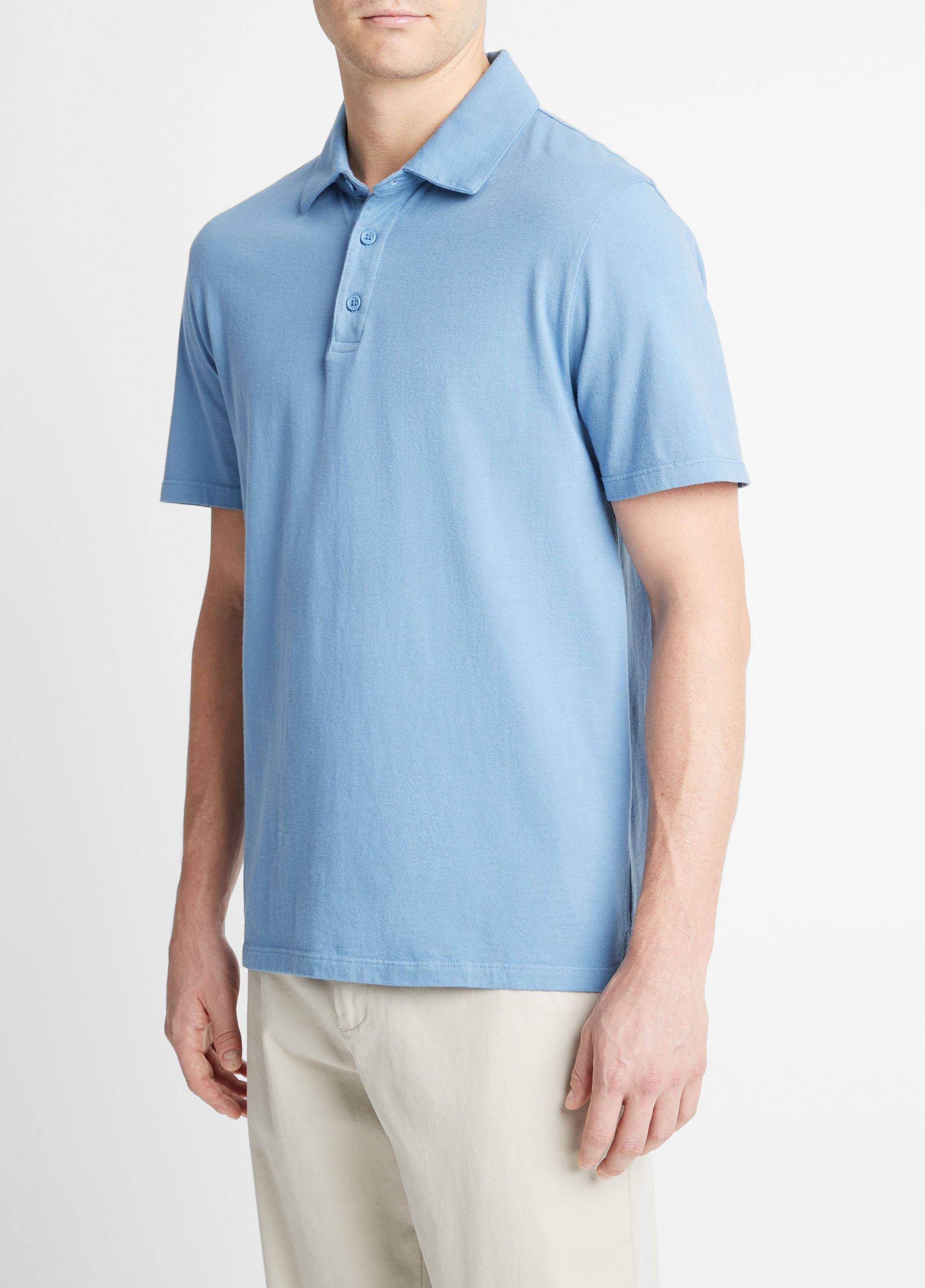 Garment Dye Cotton Polo Shirt Product Image