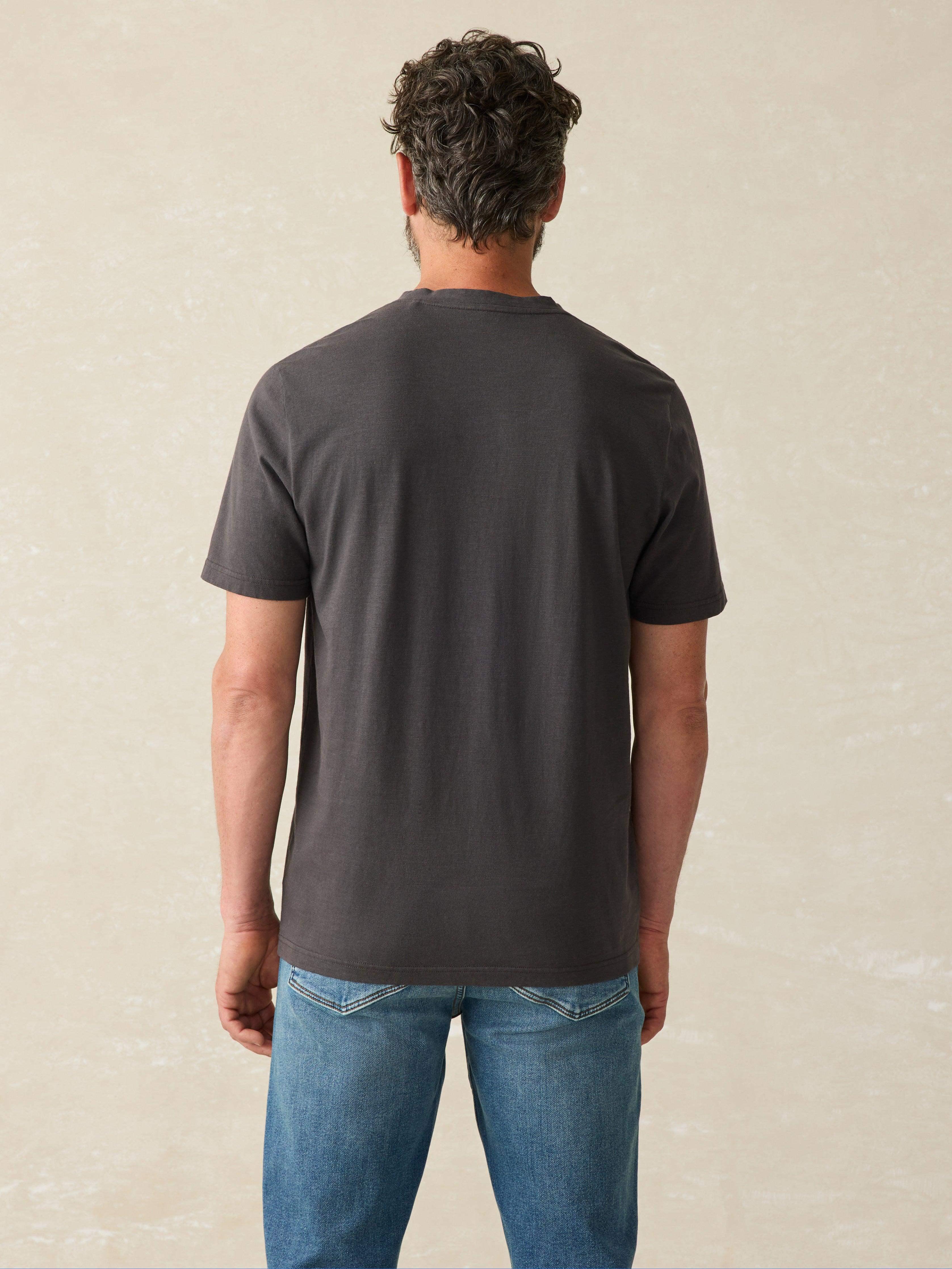 Sunwashed V-Neck Tee - Washed Black Male Product Image