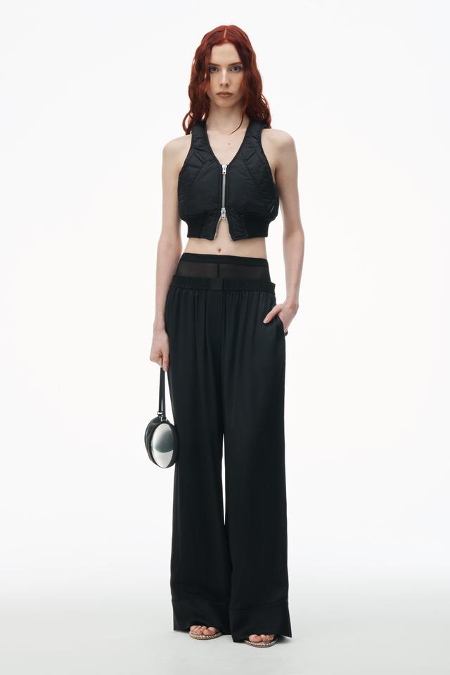 Layered Boxer Pant In Silk Charmeuse Product Image