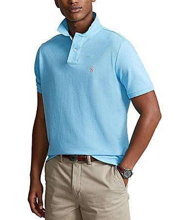 Mens Mesh Classic-Fit Polo Shirt Product Image