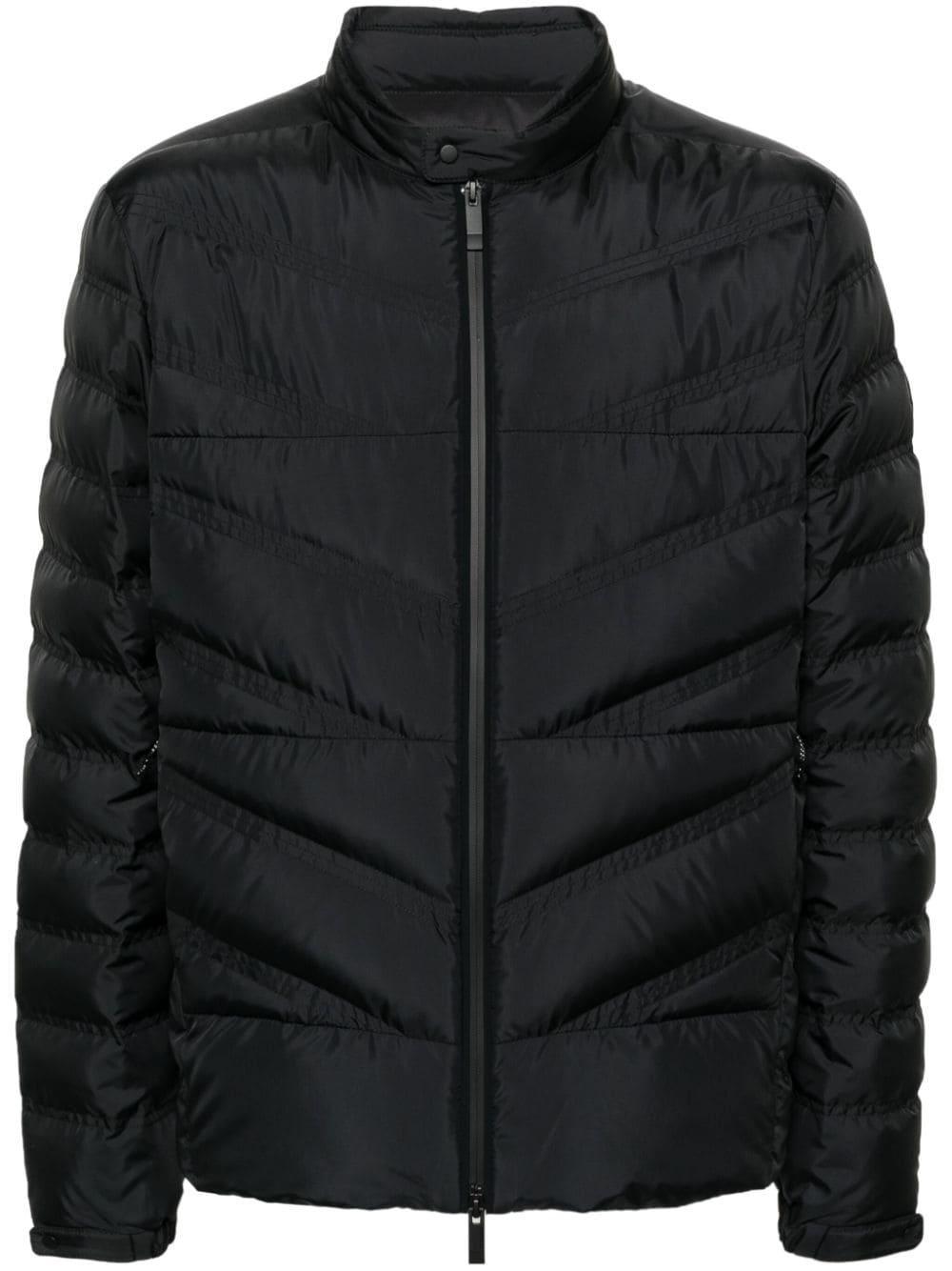 Padded Zip-up Down Jacket In Black Product Image