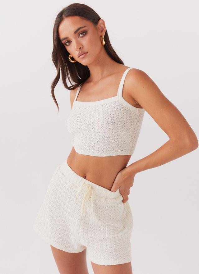 By The Bay Knit Top - Ivory Product Image