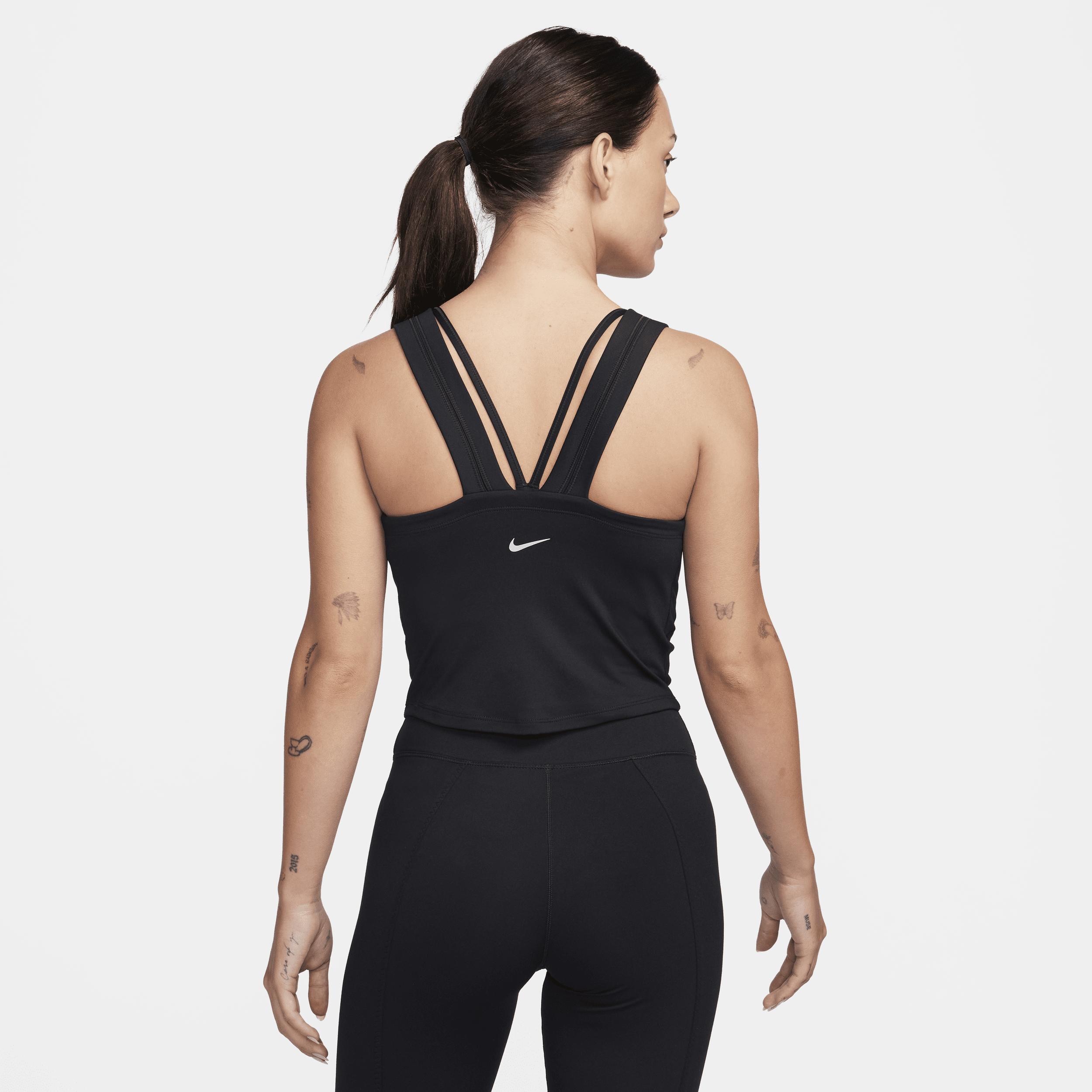 Nike Women's One Fitted Dri-FIT Strappy Cropped Tank Top Product Image