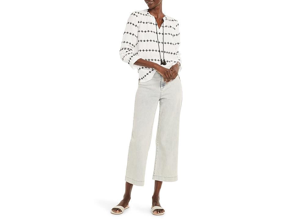 NIC+ZOE Plus One Embroidered Popover Blouse Product Image