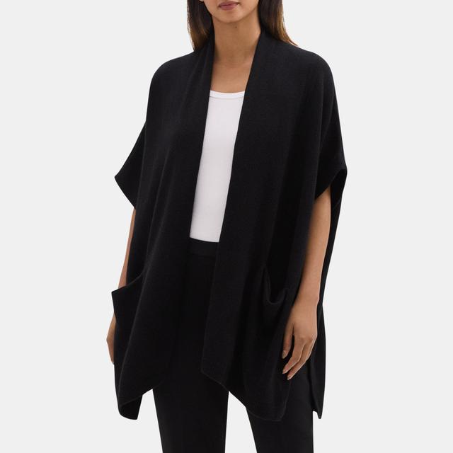 Wool-Cashmere Knit Poncho | Theory Outlet Product Image