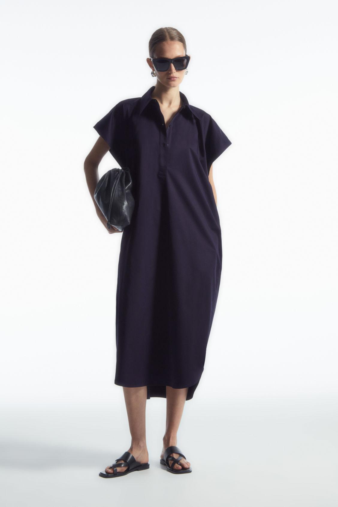 OVERSIZED MIDI SHIRT DRESS Product Image