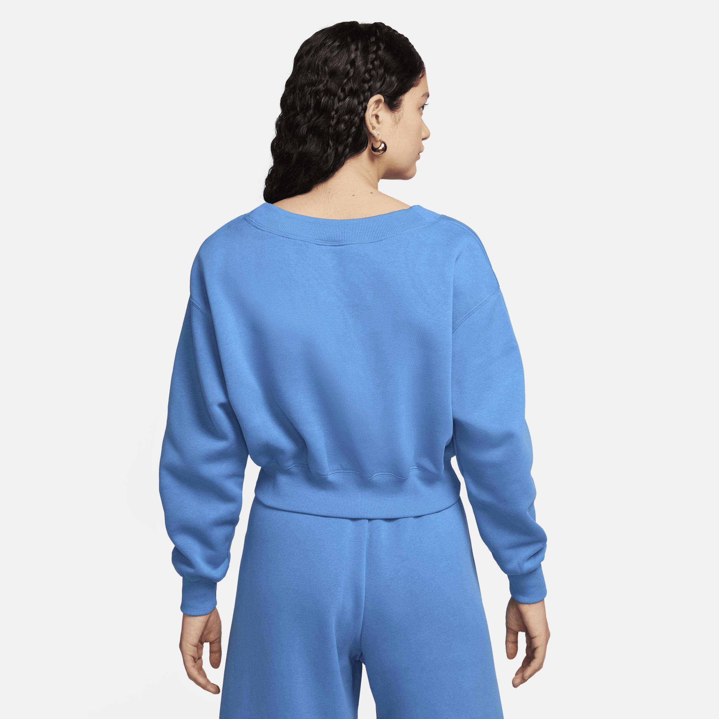 Women's Nike Sportswear Phoenix Fleece Cropped V-Neck Top Product Image