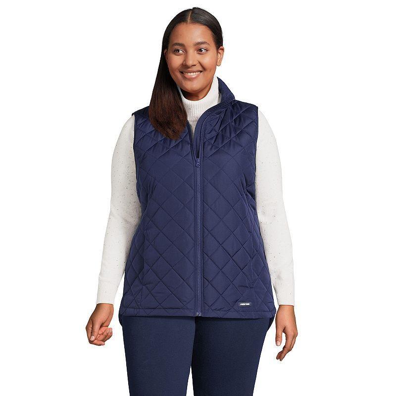 Plus Size Lands End Insulated Vest, Womens Red Product Image