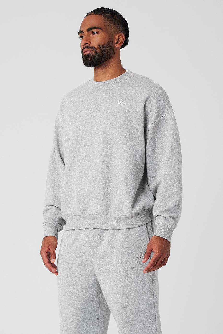 Alo Accolade Crewneck Cotton Blend Sweatshirt Product Image