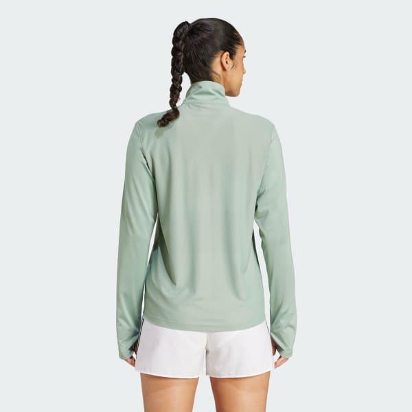 adidas Own the Run Half-Zip Jacket Warm Clay L Womens Product Image