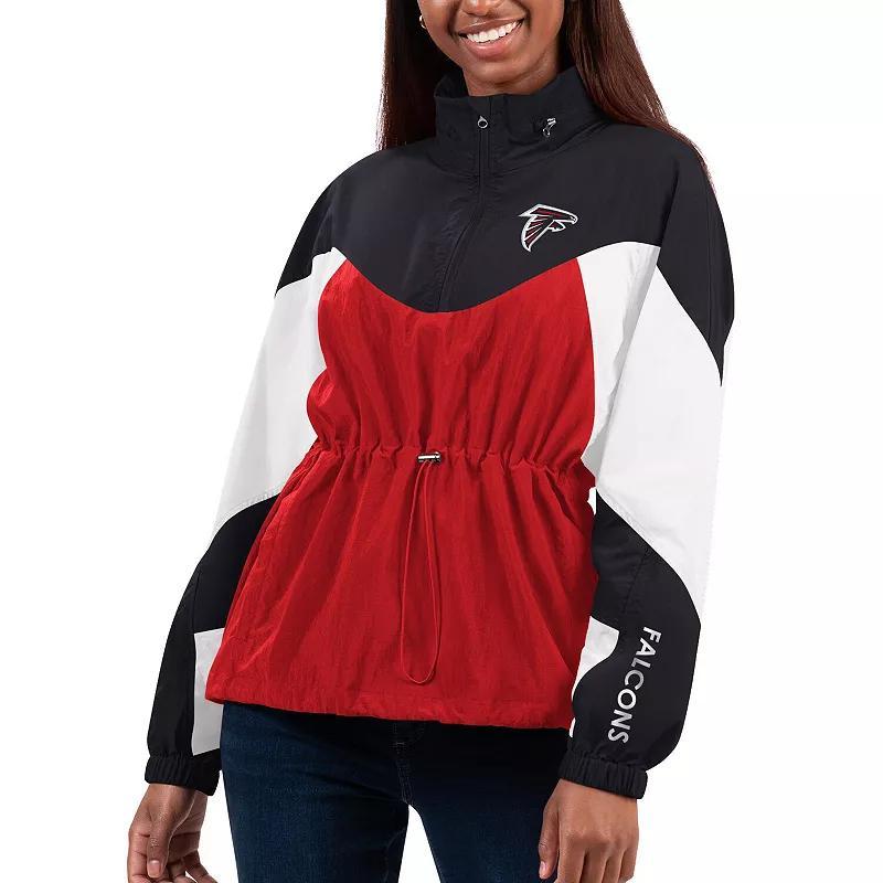 Womens G-III 4Her by Carl Banks /Black Atlanta Falcons Tie Breaker Lightweight Quarter-Zip Jacket Product Image