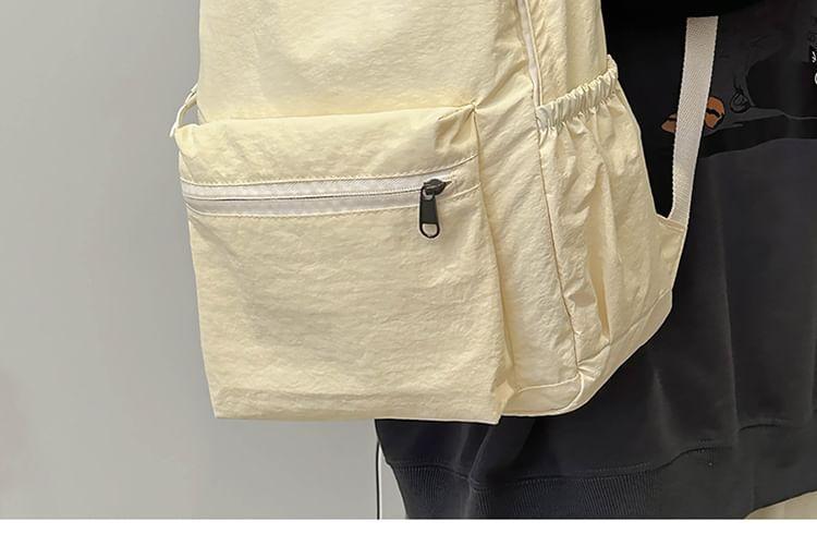 Lettering Multi-Pocket Backpack Product Image