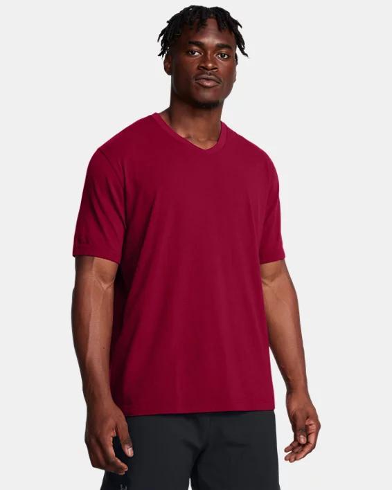 Mens UA Icon Charged Cotton V-neck Short Sleeve Product Image