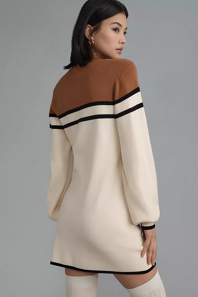 Maeve Colorblock Mini Sweater Dress Product Image