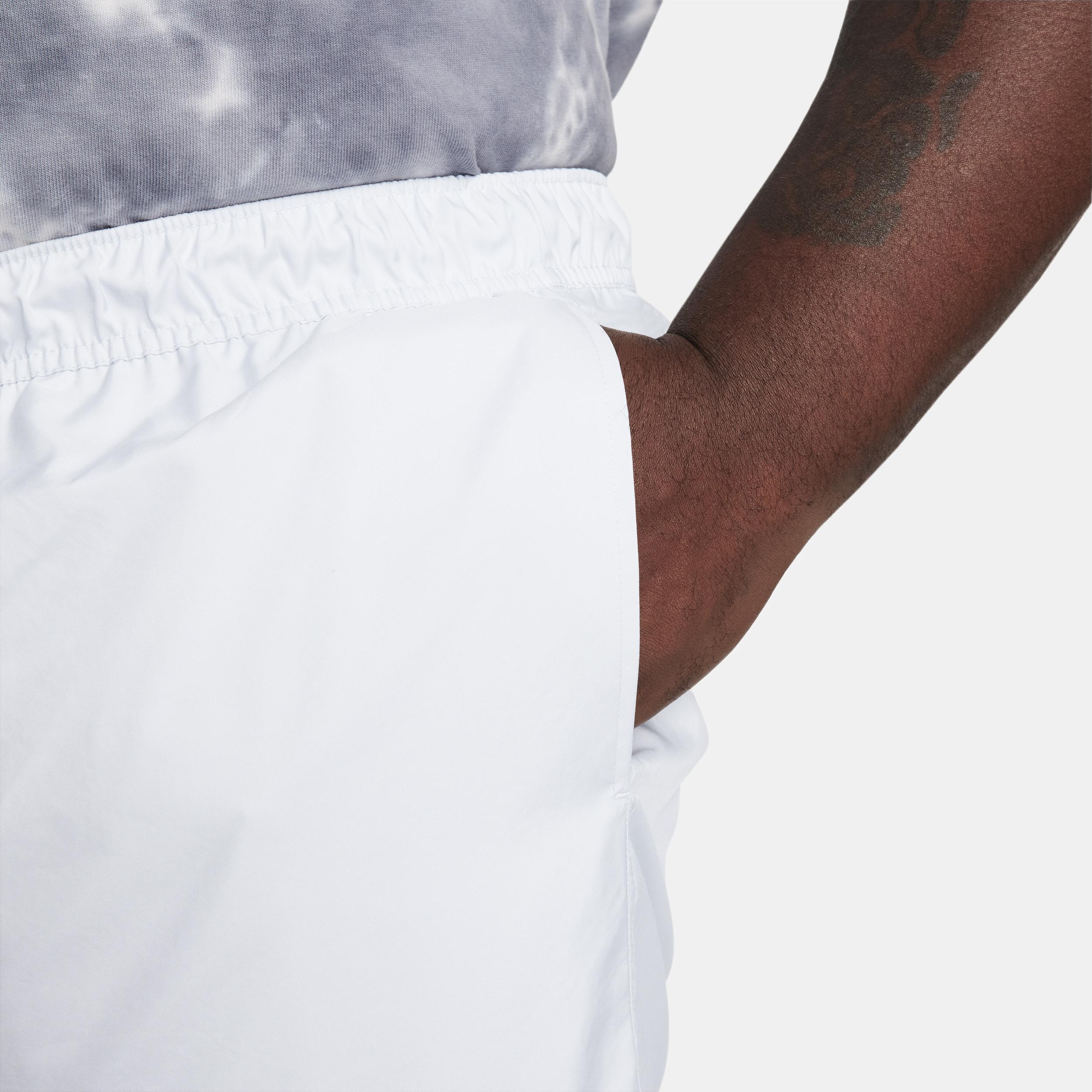 Mens Nike Club Woven Flow Shorts Pure White Product Image