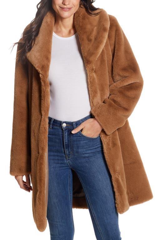 Gallery Hooded Faux Fur Coat Product Image
