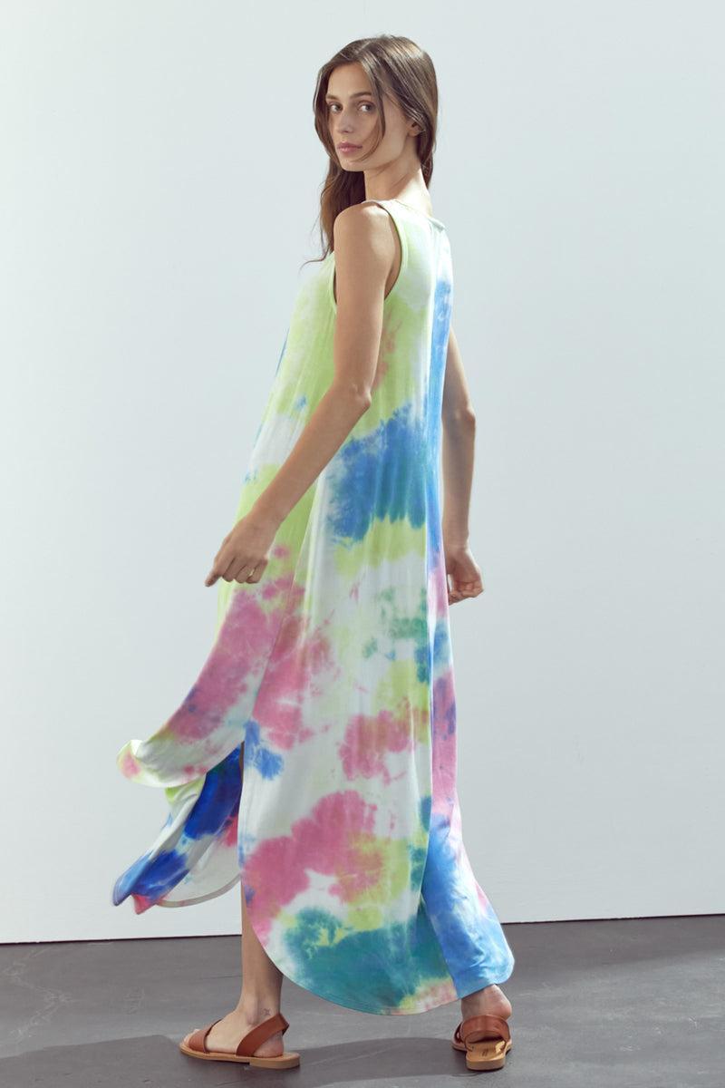 Maxi Dress Sleeveless Crew Neck Maxi Dress Product Image